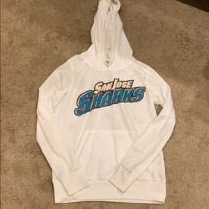 San Jose sharks holed hoodie